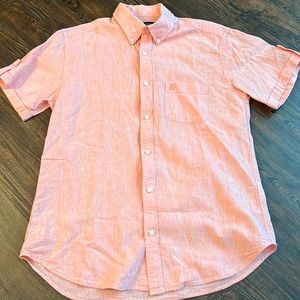 Cortefiel Tailored Fit Men’s Shirt Salmon Size 40
